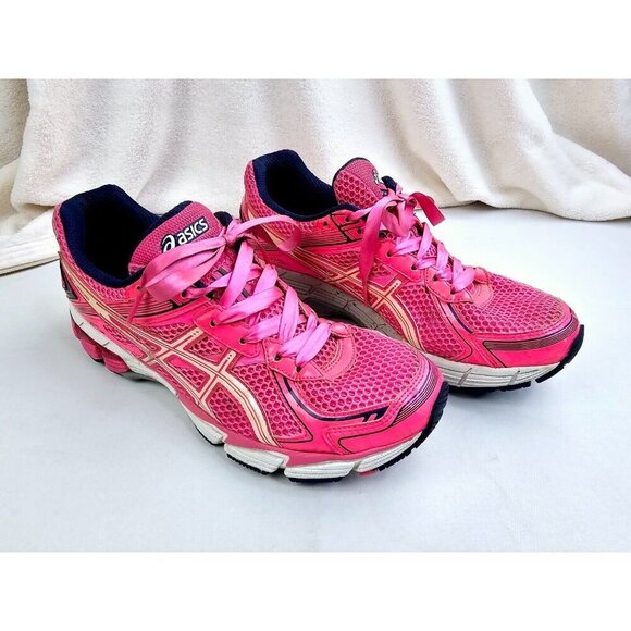 Asics Size 10 Womens GT-1000 Pink Breast Cancer Embroidered Logo Duomax Sneakers - Picture 12 of 16